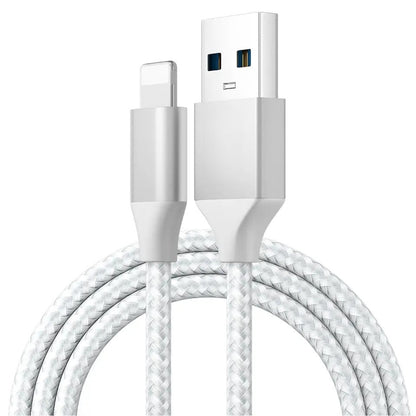 Charging Cable for iPhone USB-A to 8-Pin Nylon Data Cable 3A USB 2.0 Mobile Phone