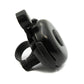 SYSTEM-S bicycle bell shiny in retro look made of aluminium in black