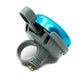 SYSTEM-S bicycle bell shiny in retro look made of aluminum in blue