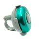 SYSTEM-S bicycle bell shiny in retro look made of aluminium in green