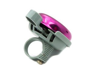 SYSTEM-S bicycle bell shiny in retro look made of aluminium in purple