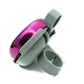 SYSTEM-S bicycle bell shiny in retro look made of aluminium in purple