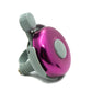 SYSTEM-S bicycle bell shiny in retro look made of aluminium in purple