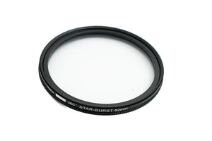 SYSTEM-S Star Burst Filter 52 mm 360° Cross Flare Lens for Smartphone Photography in Black