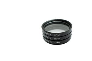 SYSTEM-S Stern Filter Set 37 mm 4 6 8 Punkt Linse für Smartphone Fotografie in Schwarz