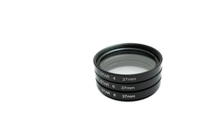 SYSTEM-S Star Filter Set 37 mm 4 6 8 point lens for smartphone photography in black