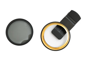 SYSTEM-S CPL 52 mm Filter Circular Polarizer Linse mit Clip für Smartphone in Schwarz