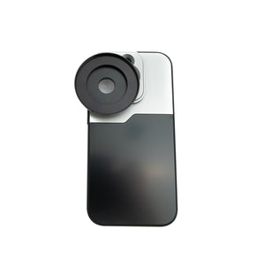 SYSTEM-S Lens Case 52 mm compatible with effect lens with thread for iPhone 14 Pro in Black Grey