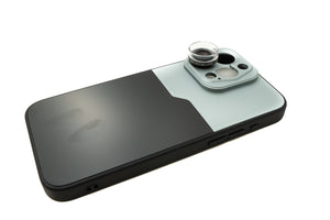 SYSTEM-S Super Makro Linse 30x 37 mm Mikroskop Filter mit Hülle für iPhone 15 Pro Max