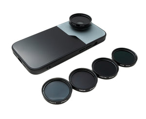 SYSTEM-S ND Filter Set 37 mm Neutral Density with Thread Case and Bag for iPhone 15