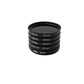 SYSTEM-S ND Filter Set 37 mm Neutral Density with Thread Case and Bag for iPhone 15