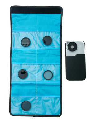 SYSTEM-S ND Filter Set 37 mm Neutraldichte mit Gewinde Hülle und Tasche für iPhone 15 Plus