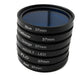 SYSTEM-S Farbfilter Set 37 mm 6 Stück Farbe Linse Filter mit Gewinde Hülle für iPhone 15 Plus