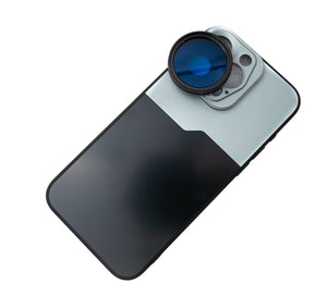 SYSTEM-S Farbfilter Set 37 mm 6 Stück Farbe Linse Filter mit Gewinde Hülle für iPhone 15 Pro Max