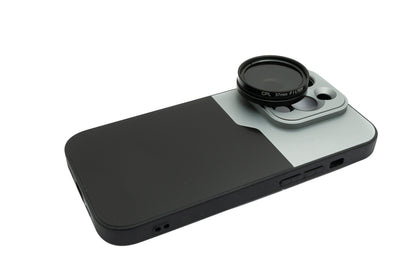 Filtre CPL SYSTEM-S Lentille polarisante circulaire 37 mm avec étui fileté pour iPhone 14 Pro