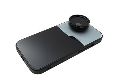 Filtre CPL SYSTEM-S Lentille polarisante circulaire 37 mm avec étui fileté pour iPhone 15