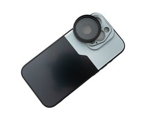 SYSTEM-S CPL Filter 37 mm Circular Polarizer Linse mit Gewinde Hülle für iPhone 15 Pro