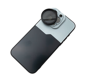 SYSTEM-S CPL Filter 37 mm Circular Polarizer Linse mit Gewinde Hülle für iPhone 15 Pro Max