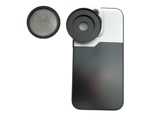 Filtre CPL SYSTEM-S Lentille polarisante circulaire 52 mm avec étui fileté pour iPhone 14 Pro Max