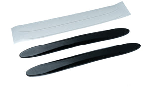 SYSTEM-S 2x Car Door Protection Strips Anti Collision Universal made of PVC in Black