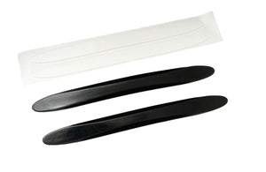 SYSTEM-S 2x Car Door Protection Strips Anti Collision Universal made of PVC in Black