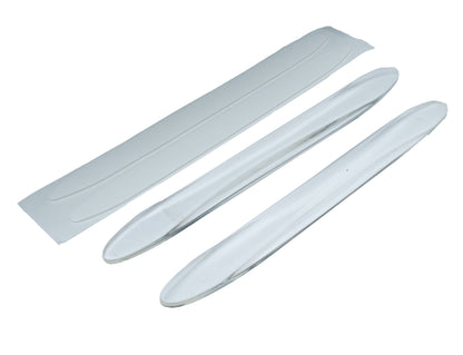 SYSTEM-S 2x Car Door Protection Strips Anti Collision Universal made of PVC in Transparent