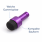SYSTEM-S Mini stylet tactile pour appareils à écran tactile violet