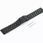 Bracelet de remplacement System-S 22 mm en acier inoxydable 17,5 cm pour Samsung Galaxy Gear R380 R381 R382