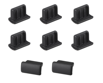 SYSTEM-S 10x Cache port Mini USB silicone protection anti poussière prise 7 x 2 mm