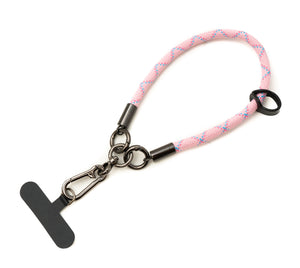 Bracciale con cinturino da polso per custodia per smartphone in nylon in rosa blu