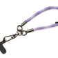 Bracciale con cinturino da polso per custodia per smartphone in nylon in bianco viola