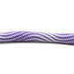 Bracelet dragonne pour étui de smartphone en nylon en violet blanc