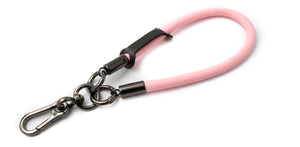 Bracciale con cinturino da polso per custodia per smartphone in nylon di colore rosa