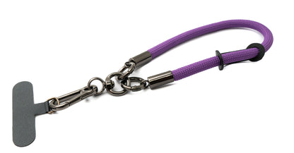 Bracelet dragonne pour étui de smartphone en nylon en violet