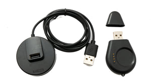 Câble SYSTEM-S USB 2.0 Station de charge 100 cm pour Oppo Watch Pro 4 3 2 Adaptateur amovible en noir