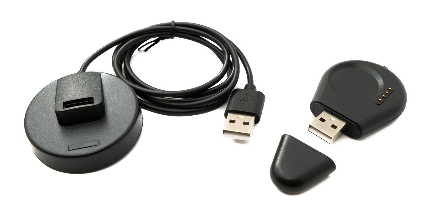 SYSTEM-S USB 2.0 Kabel 100 cm Ladestation für Oppo Watch Pro 4 3 2 abnehmbar Adapter in Schwarz