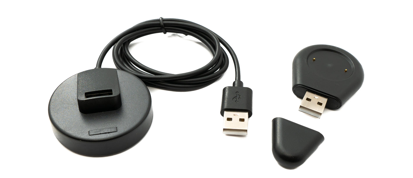 SYSTEM-S USB 2.0 Kabel 100 cm Ladestation für Xiaomi Amazfit Cheetah Pro abnehmbar Adapter in Schwarz