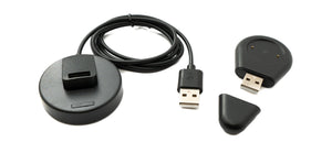 SYSTEM-S USB 2.0 Kabel 100 cm Ladestation für Xiaomi Amazfit Cheetah Pro abnehmbar Adapter in Schwarz