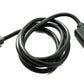 SYSTEM-S USB 2.0 Kabel 60 cm Ladekabel für Kospet Tank T2 Smartwatch Adapter in Schwarz