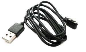 SYSTEM-S USB 2.0 Kabel 100 cm Ladekabel für Zeblaze Stratos 3 Smartwatch Adapter in Schwarz