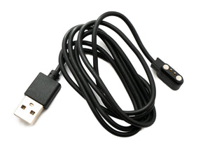 SYSTEM-S USB 2.0 cable 100 cm charging cable for Zeblaze Stratos 3 Smartwatch adapter in black