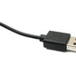 SYSTEM-S USB 2.0 Kabel 100 cm Ladekabel Klemme für GolfBuddy Aim W12 Watch in Schwarz