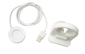 SYSTEM-S USB 2.0 Kabel 100 cm Ladestation für Xiaomi S1 Pro Smartwatch abnehmbar Adapter Weiß