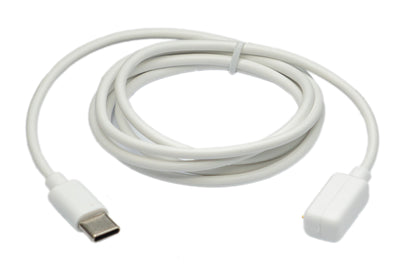 SYSTEM-S USB 3.1 Kabel 100 cm Ladekabel für Galaxy Fit3 Smartwatch Adapter in Weiß