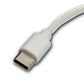 SYSTEM-S USB 3.1 cable 100 cm charging cable for Galaxy Fit3 Smartwatch adapter in white