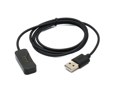 SYSTEM-S USB 2.0 Kabel 100 cm Ladekabel für Oppo Watch X Smartwatch Adapter in Schwarz