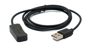 SYSTEM-S USB 2.0 Kabel 100 cm Ladekabel für Oppo Watch X Smartwatch Adapter in Schwarz