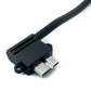 SYSTEM-S USB 3.1 Kabel 30 cm Typ C Stecker zu Micro B Stecker Winkel Left Angled Adapter