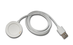 Câble SYSTEM-S USB 2.0 Station de charge 100 cm pour adaptateur de montre intelligente XiaoMi Watch S3 en blanc