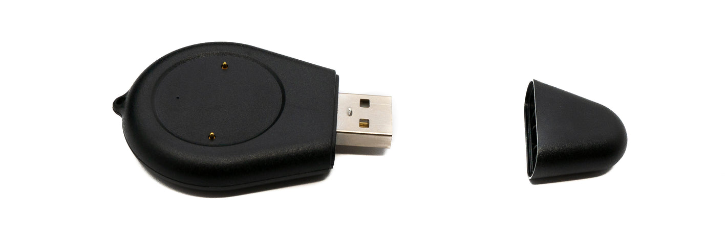 SYSTEM-S USB 2.0 Adapter Ladestation für Honor Watch GS4 Smartwatch Kabel in Schwarz